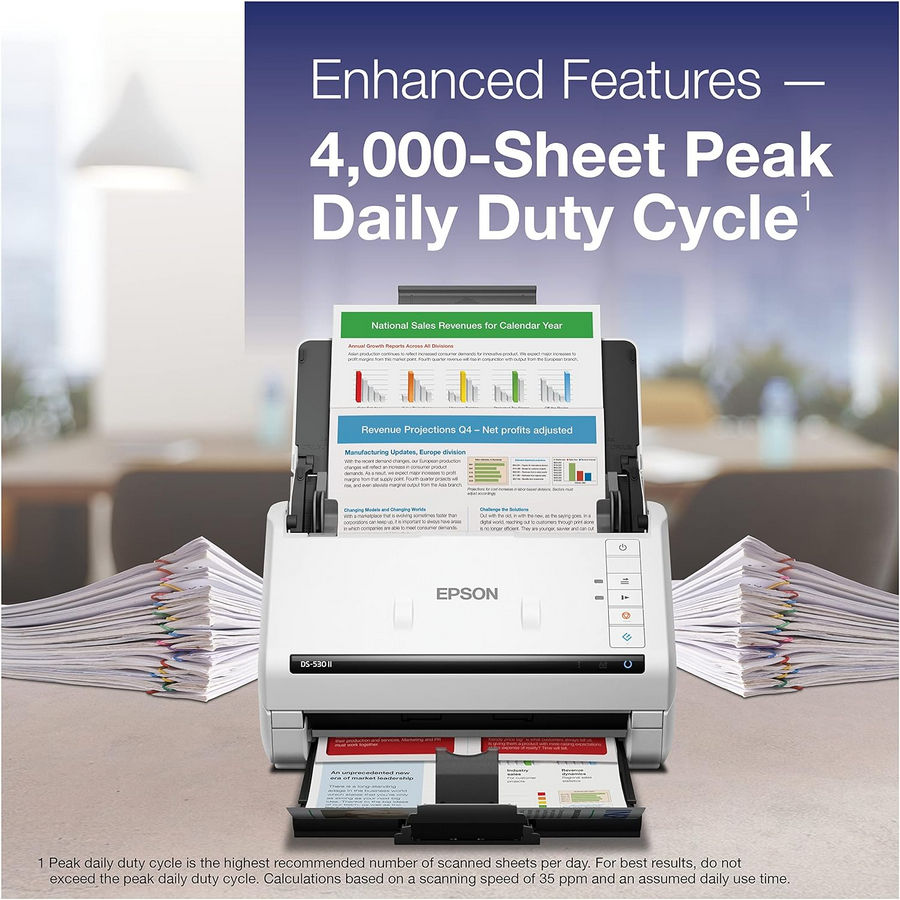 Scanner Epson DS 530II - samping
